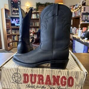 Durango TR760 men's black oiled cowboy boots 11D